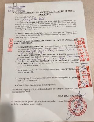 Mairie de Dakar : Vers l’annulation de la réunion du conseil municipal du lundi 25 août 2025
