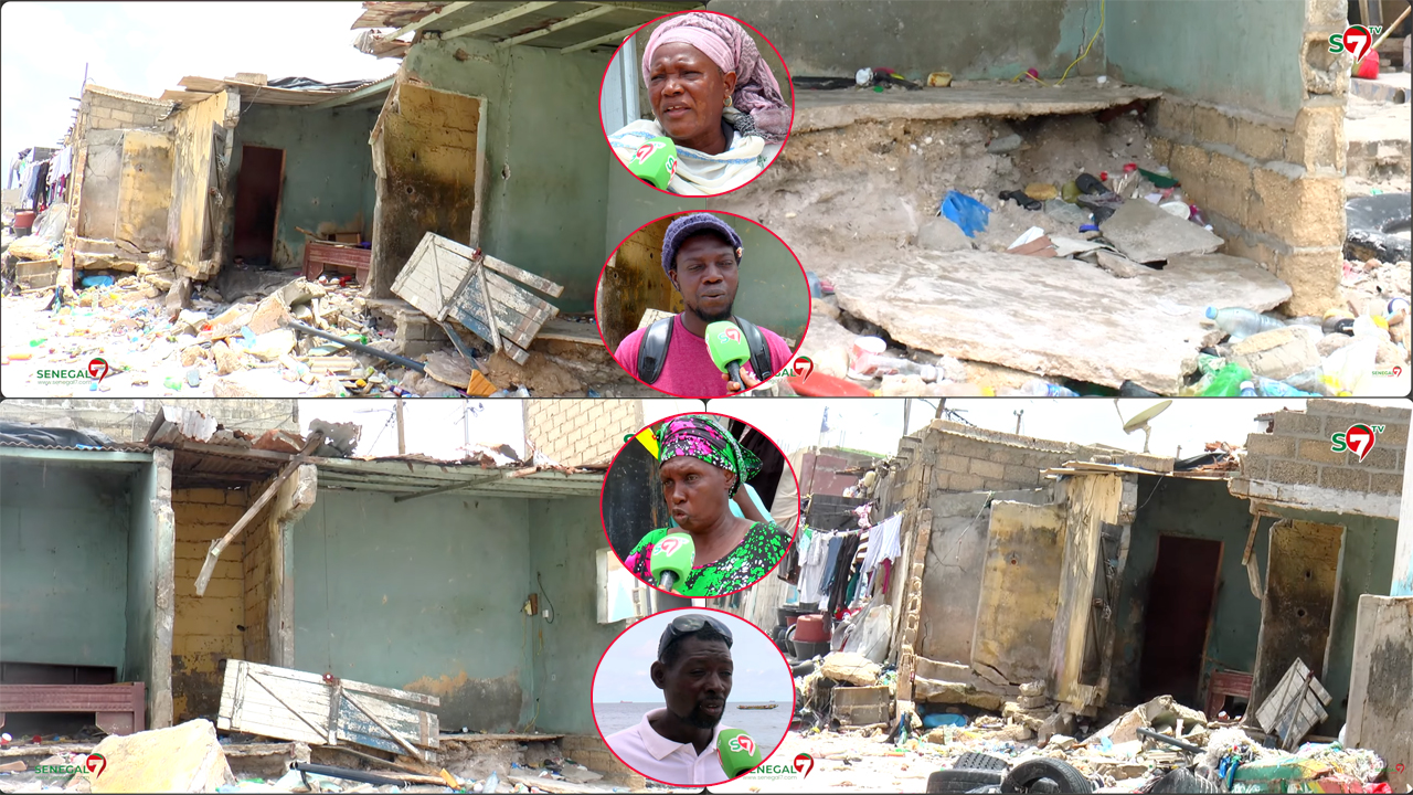 Yarakh : La mer déborde et envahit les maisons, plusieurs dégâts enregistrés (Vidéo)