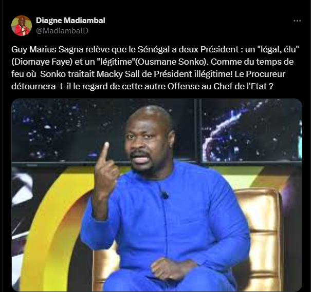 Président légal et président légitime : "Le Procureur détournera-t-il le regard de cette autre Offense au Chef de l'Etat ?", s'interroge Madiambal Diagne