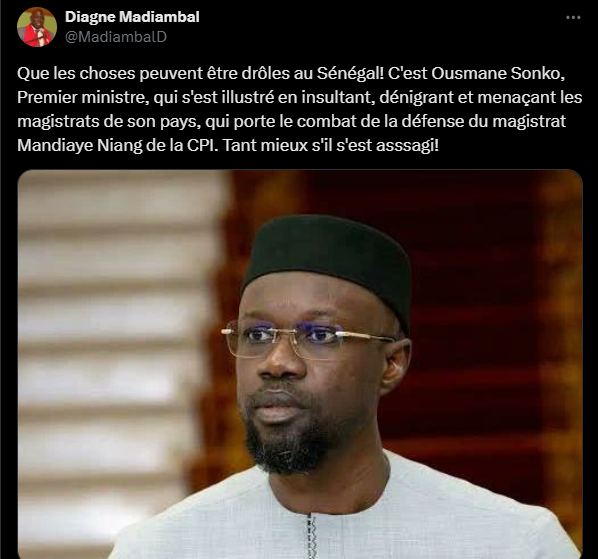 Sonko défend le magistrat Niang de la Cpi : Ce rappel "gênant" de Madiambal au Premier ministre