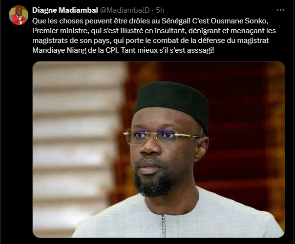 "Ousmane Sonko n'a pas changé" : Ismaïla Diallo répond à Madiambal Diagne
