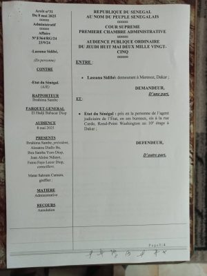 Nomination du directeur du Centre Talibou Dabo : La Cour suprême annule l'arrêté du ministre de la Santé