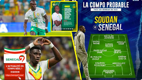 (Vidéo) - Sadio Mané sans but depuis 1 An ! Découvrez le onze des Lions face au Soudan du Sud avec Ismaïla Sarr