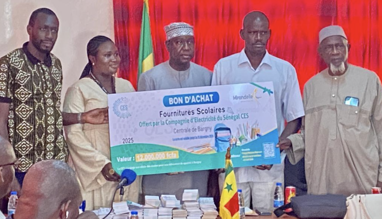 Commune de Bargny : La CES offre 12 millions F CFA en fournitures scolaires aux écoles