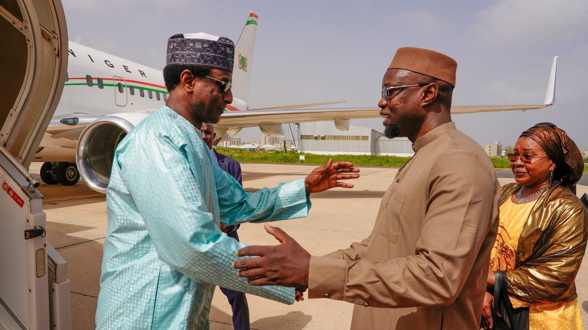 Forum Invest in Sénégal : Ousmane Sonko accueille son homologue du Niger Ali Mahaman Lamine Zeine