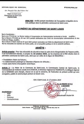 Dakar, Mbour, Kaolack et Saint-Louis : La nouvelle décision importante du monstre de l’Intérieur
