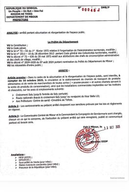 Dakar, Mbour, Kaolack et Saint-Louis : La nouvelle décision importante du monstre de l’Intérieur
