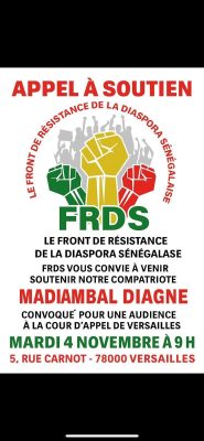 Audience de Madiambal à la cour d’Appel de Versailles : Le FRDS sonne la mobilisation