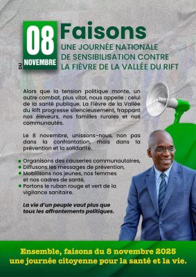 Bataille du 08 novembre : Diouf Sarr mise sur la sensibilisation contre la fièvre de la vallée du Rift