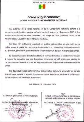 Incident à Keur Massar : Les explications de la Police nationale et la Gendarmerie