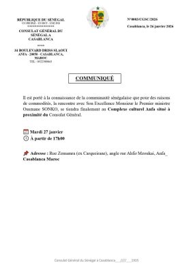 Maroc : Ousmane Sonko va rencontrer la communauté sénégalaise, ce mardi à 17h