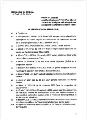 Sénégal : Bonne nouvelle pour les agents non fonctionnaires de l'Etat