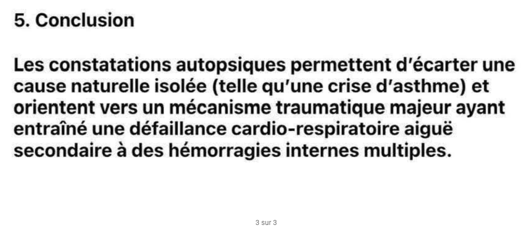 L'autopsie du corps d'Abdoulaye Ba parle : des résultats terrifiants