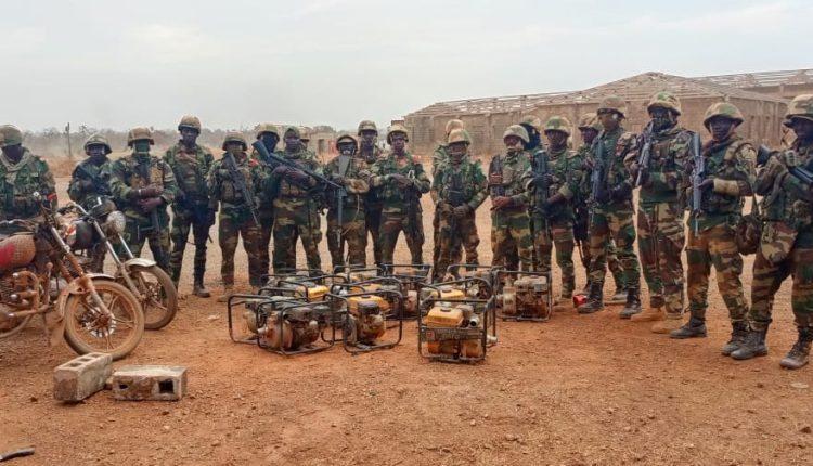 Saraya : l’armée démantèle deux sites d’orpaillage clandestin