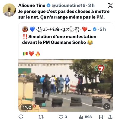 Opération de simulation devant Ousmane Sonko : "Ça n'arrange même pas le PM", dixit Alioune Tine