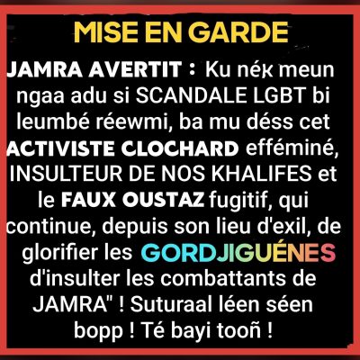 Affaire homosexualité : Les mises en garde de JAMRA !