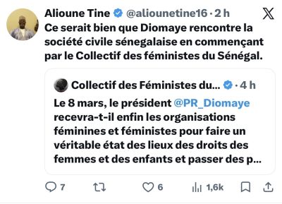 Alioune TINE : "Ce serait bien que Diomaye rencontre la société civile sénégalaise"