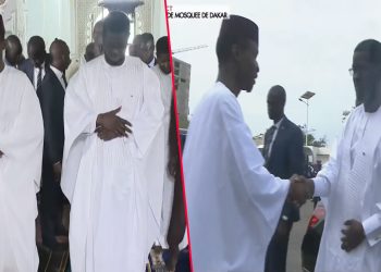 Korite 2026 : L&rsquo;arrivée du Président Diomaye à la grande mosquée accueilli par Me Bamba Cissé (Vidéo)