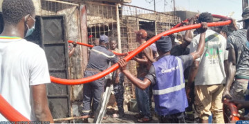 Kaffrine : Plusieurs cantines ravagées par un viol€nt inc€ndie au marché central