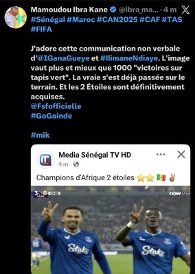 Célébration de Gana et Iliman Ndiaye : "L'image vaut plus et mieux que 1000 "victoires sur tapis vert", dixit Mamadou Ibra Kane