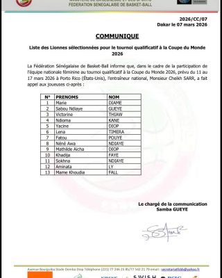 Basket - Qualif mondial 2026 : Le coach Cheikh Sarr fait appel à 13 joueuses !