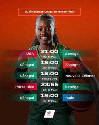 Basket - Qualif. Mondial 2026 : Voici le programme des Lionnes du Sénégal !