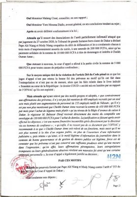 Affaire PAN - Mody Niang et Cheikh Oumar Anne : La Cour Suprême rend son verdict
