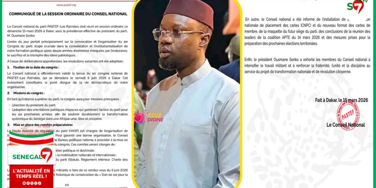 (Vidéo) Conseil National du Parti Pastef avec Ousmane SONKO: tout ce qu&rsquo;il faut savoir sur les decisions et les mesures prises…