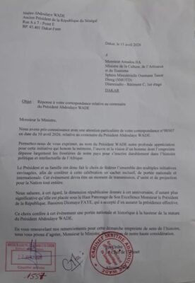 Centenaire de Me Abdoulaye WADE : Son cabinet exprime leur profonde appréciation