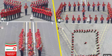 ( Vidéo) – Thies – Défilé 2026: la prestation de haut niveau des Gardes Rouges de la Présidence