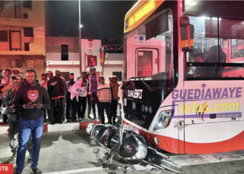 Guédiawaye : un motocycliste percuté par le BRT