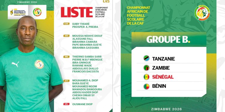 Championnat Africain de Football Scolaire 2026 : La liste des Lionceaux retenus dévoilée !