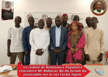 Affaire Farba Ngom : Le Forum du Justiciable reçoit le Comité de Résistance Populaire