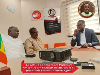 Affaire Farba Ngom : Le Forum du Justiciable reçoit le Comité de Résistance Populaire