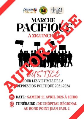 Ziguinchor : La marche contre l’impunité autorisée !