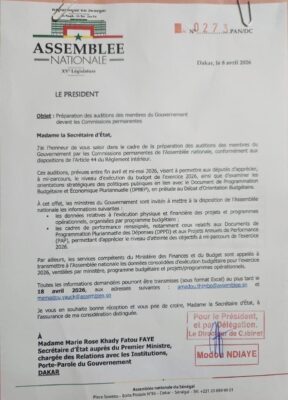 Audition du Gouvernement : Babacar Ba déplore un manque de transparence de l’Assemblée nationale