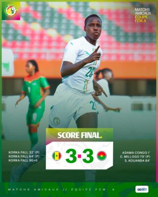 Match amical : Match nul entre le Sénégal et le Burkina Faso