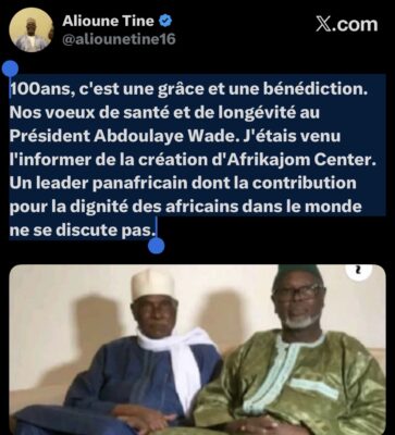 Centenaire de WADE : Alioune Tine rend hommage au leader panafricain