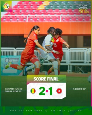 Elimin. CDM U17 Féminine : Le Sénégal valide sa qualification pour le second tour