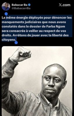 Babacar Ba réagit à l’affaire PMD : "Arrêtons de jouer avec la liberté des citoyens"
