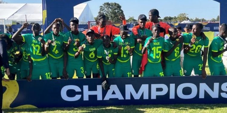 Bassirou Diomaye Faye magnifie l’exploit des Lionceaux U15