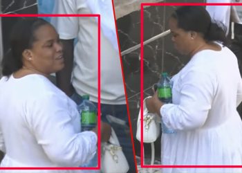 L&rsquo;arrivée de la femme de Sa Thiès souriante, avec une bouteille à la main… (Vidéo)