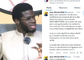 Jean Michel Sène convoqué à la Section de Recherches : enfin la vérité sur les 37 milliards de l’ASER et le partenaire Espagnol