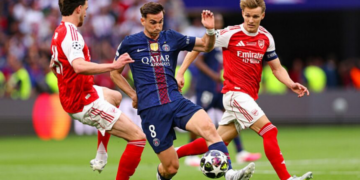 Ligue des champions : Arsenal devant à la pause face au PSG (0-1)