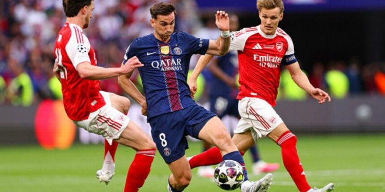 Ligue des champions : Arsenal devant à la pause face au PSG (0-1)