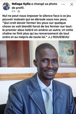 Ndiaga Sylla hausse le ton : "Nul ne peut nous imposer le silence face à ce jeu pouvoir malsain…"