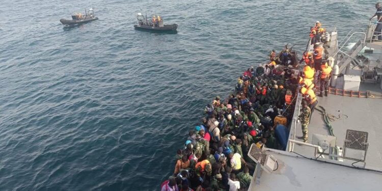Large de Dakar : 153 candidats à l&rsquo;émigration irrégulière secourus !