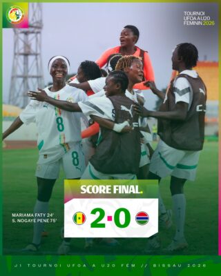 Tournoi UFOA A U20 Féminin : Le Sénégal s'impose 2-0 contre la Gambie