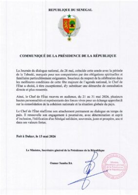 Dialogue national : Un format resserré à l'approche de la Tabaski
