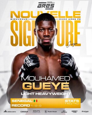 MMA : Ares Fighting Championship annonce l’arrivée de Mouhamed Gueye